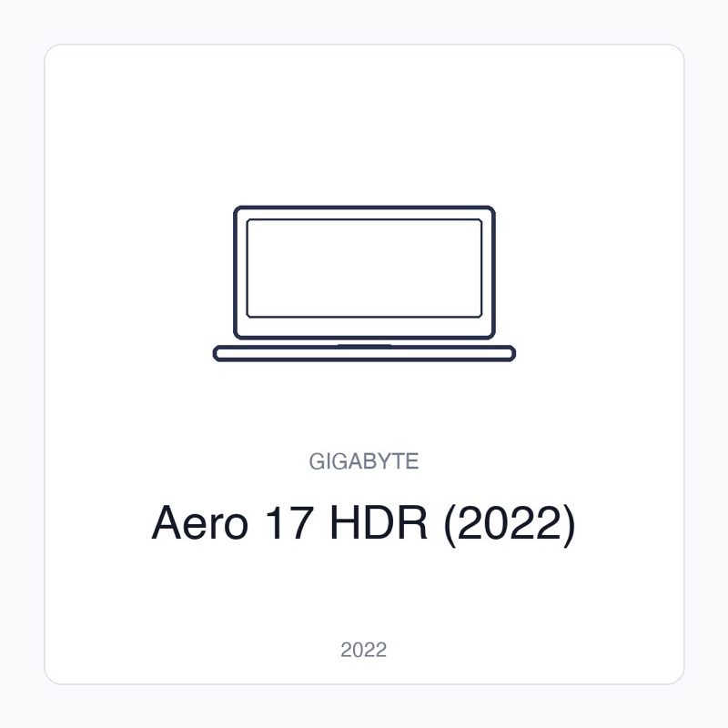 Aero 17 HDR (2022)