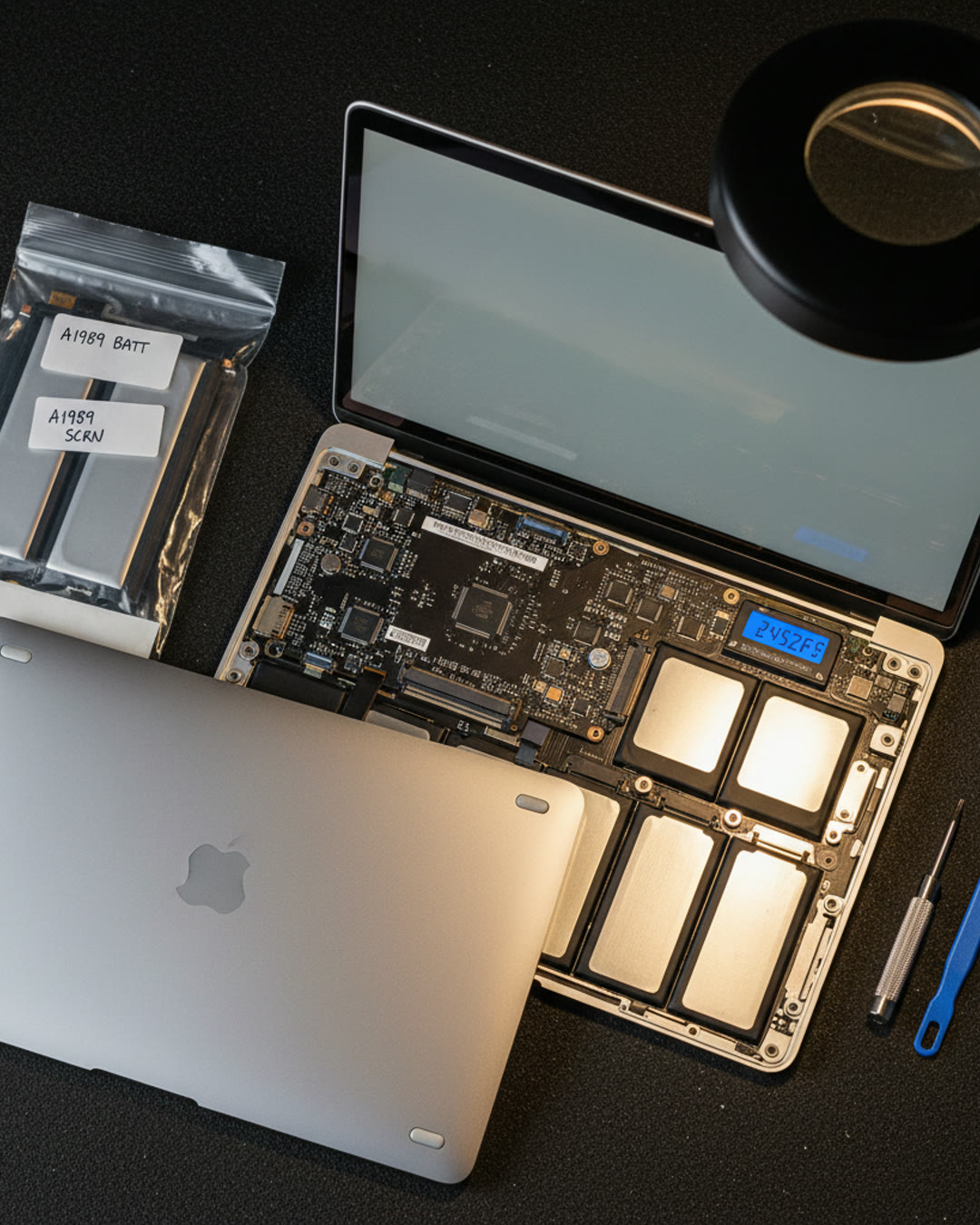 Mac Repairs on the LRS Bloomsbury bench