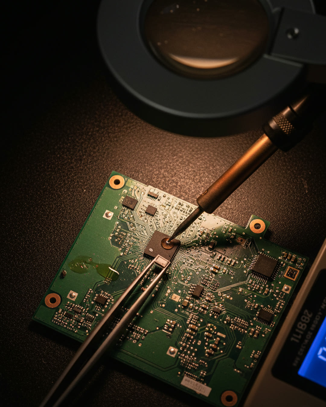 Motherboard Repair on the LRS Bloomsbury bench
